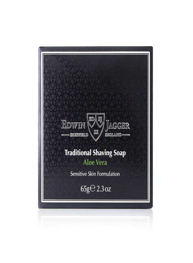 Edwin Jagger SSAVT Aloe Vera 99.9% Natural Traditional Shaving Soap 65g Travel Tub - Image 4